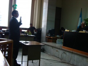 Daniel Guzmán testifies in the case of Edgar Fernando García.